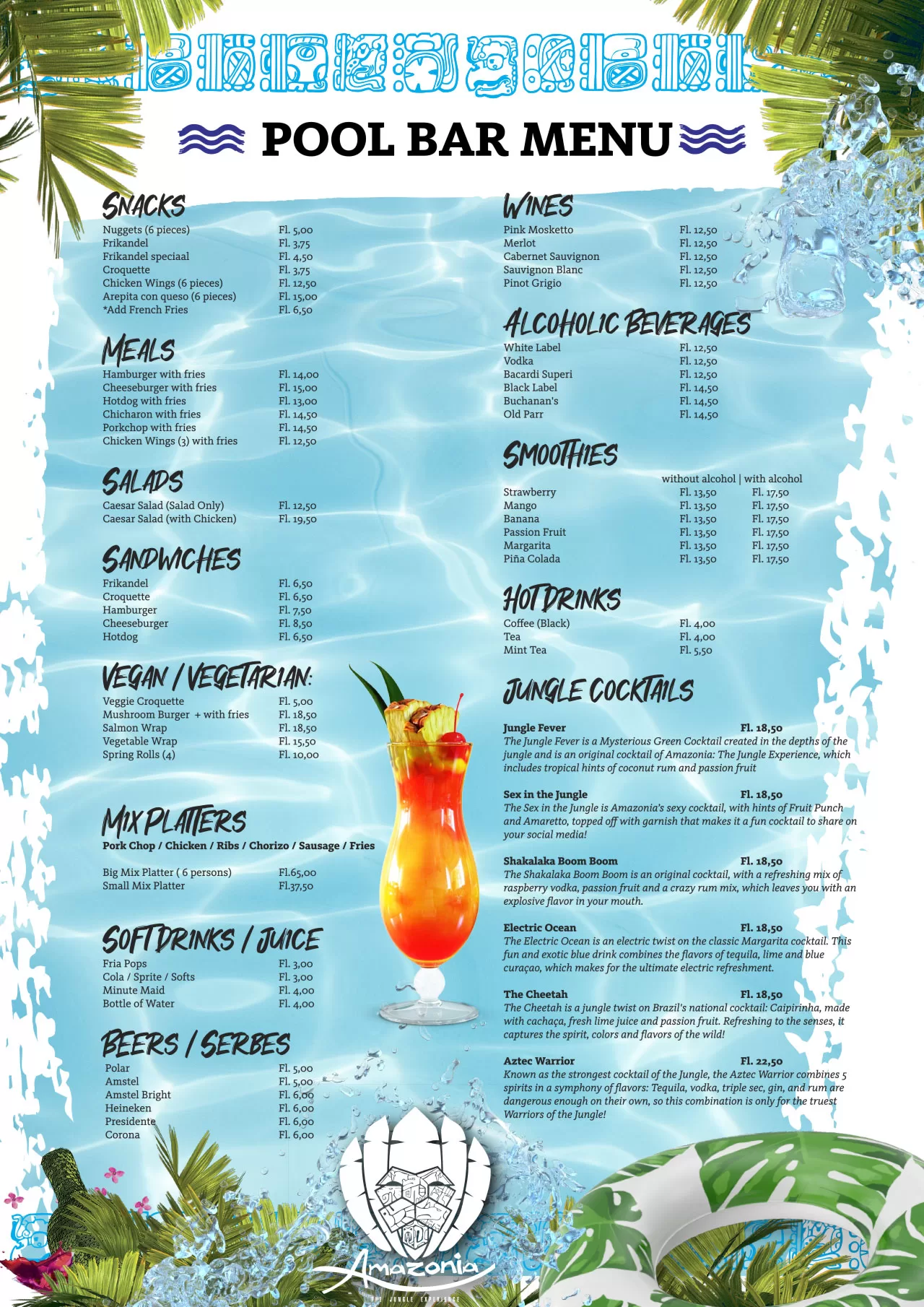Pool Menu Amazonia